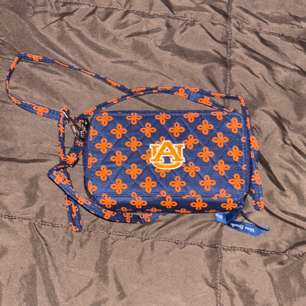 Auburn Themed Navy and Orange Crossbody Bag